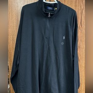Polo Ralph Lauren Luxury Jersey Quarter-zip Pullover Black 3XB from DXL NWT